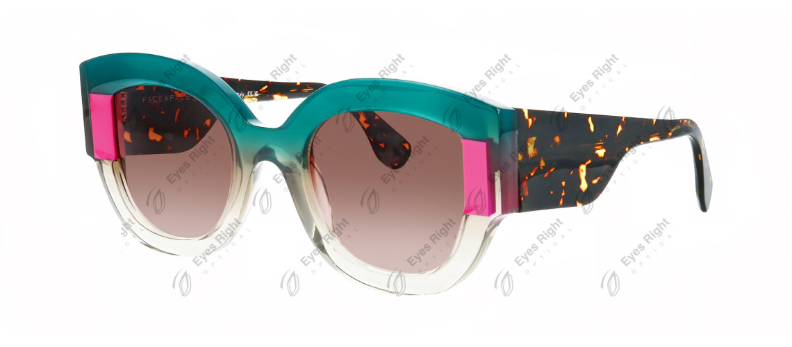 Kakemo 2 49/25 4174 Gradient Green Smoked Glass